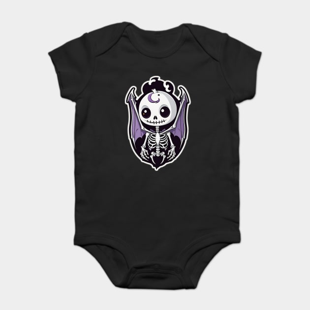 Friendly Skeleton Vampire Baby Bodysuit by Grave Digs
